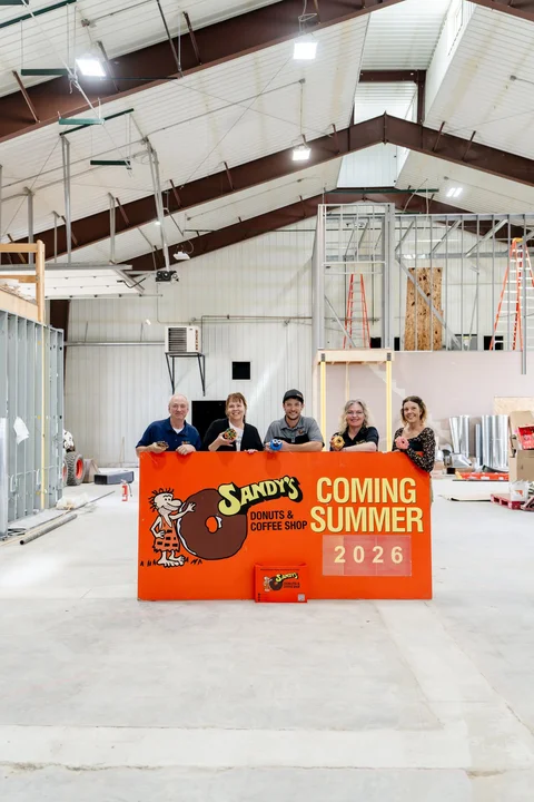 Owner & Chief Donut Officer Jeff Ostlund & Members of the Leadership Team, Sandy's Donuts, West Fargo, ND