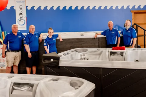 Dustin, Corey, Kristen, Steve, & Aaron, Olson Pools & Spas, Hawley, MN