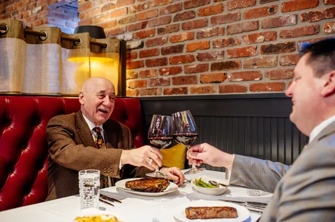 Owner Hal Gershman & General Manager & Owner Matthew Walkowiak, Harry's Steakhouse-West Fargo, West Fargo, ND