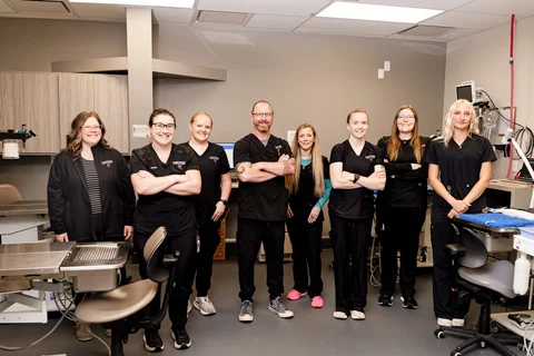 Prairie Winds Staff & Doctors, & Dr. Dan Burchill (Not Pictured), Prairie Winds Veterinary Center, Fargo, ND